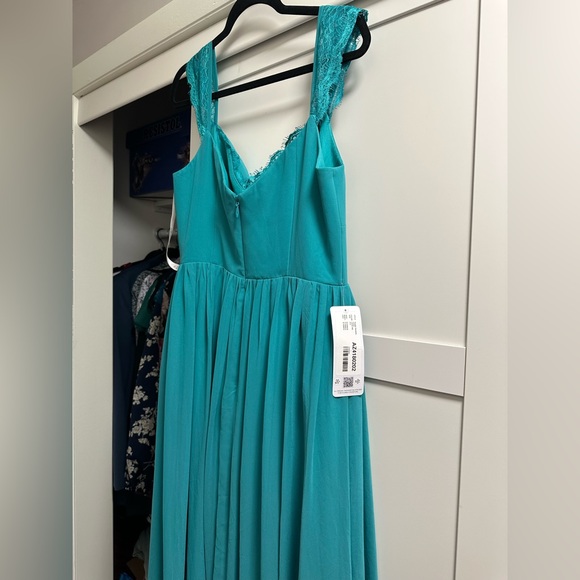 NWT Azazie “Cleobella” Bridesmaid Dress in JADE - Picture 3 of 12